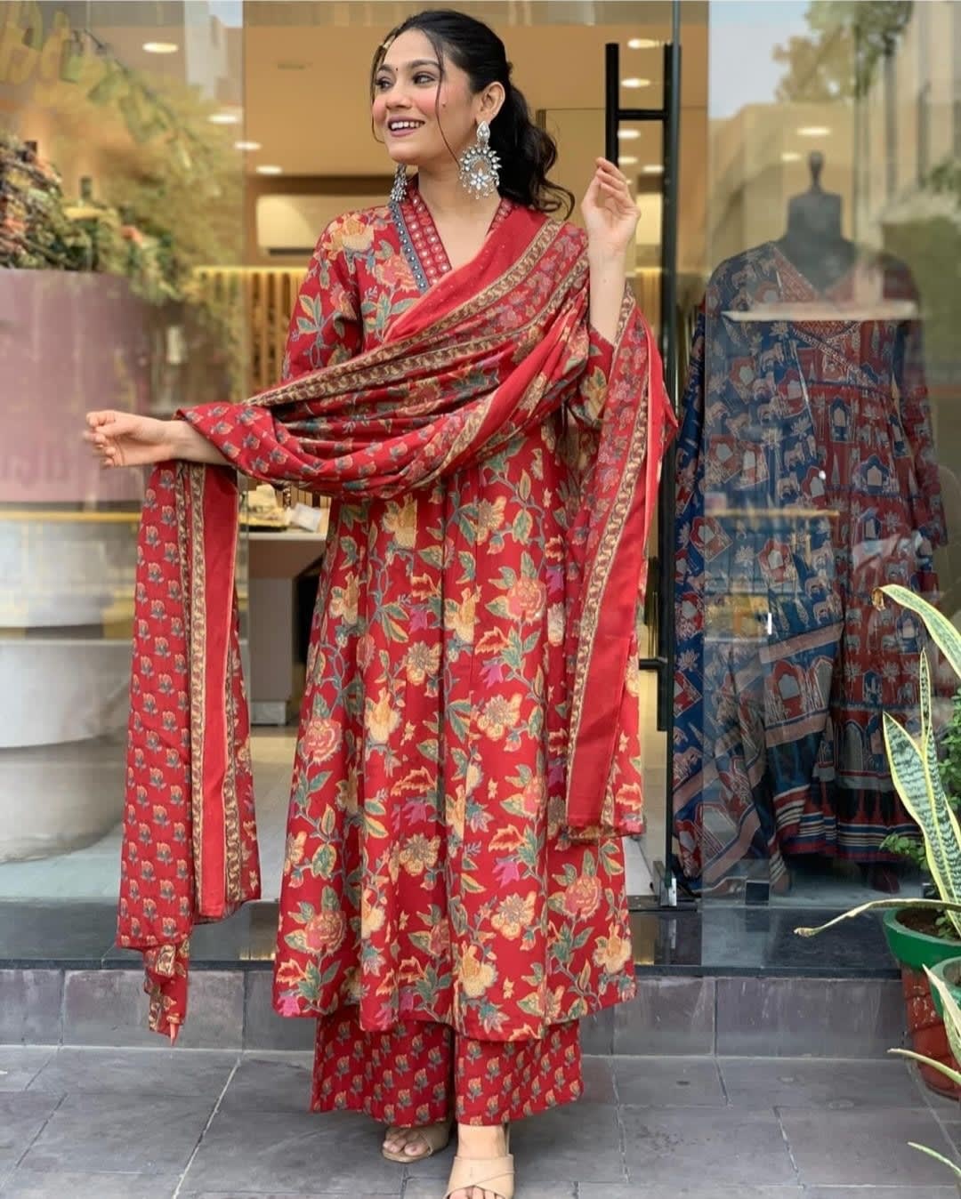 Pure Cotton Kurta and Pants with Dupatta