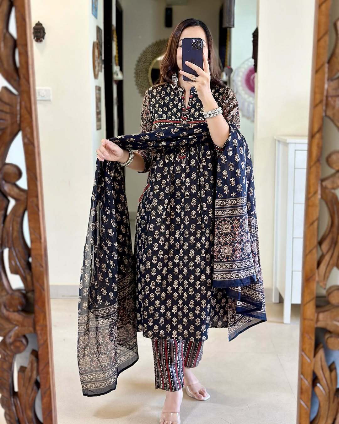 Pure Cotton Kurta and Pants with Dupatta