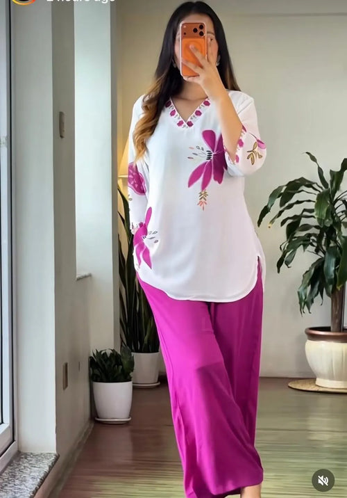 Soft Butterfly Top and Pallazo