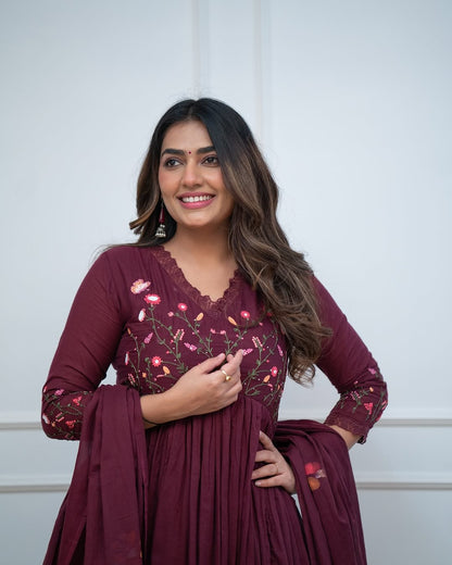 Pure Cotton Kurta and Pants with Dupatta